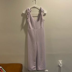 Blue Blush Purple V-Neck Jumpsuit